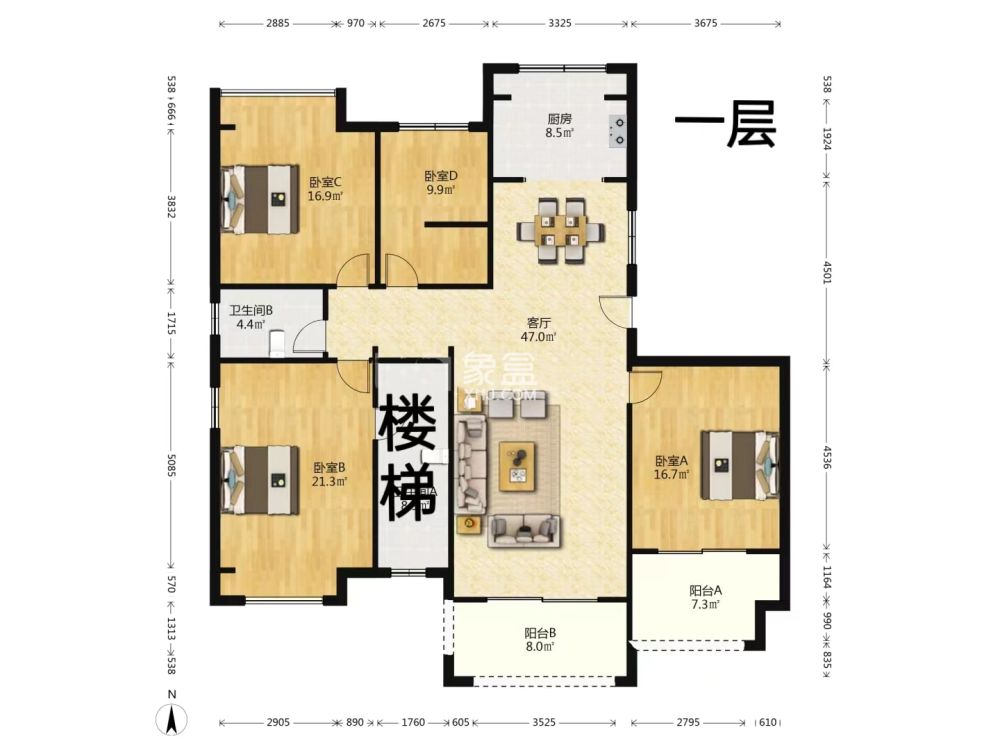 佳兆业金域天下一期  5室2厅3卫   110.00万