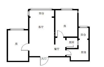 新华联紫荆苑  2室2厅1卫   59.80万室内图
