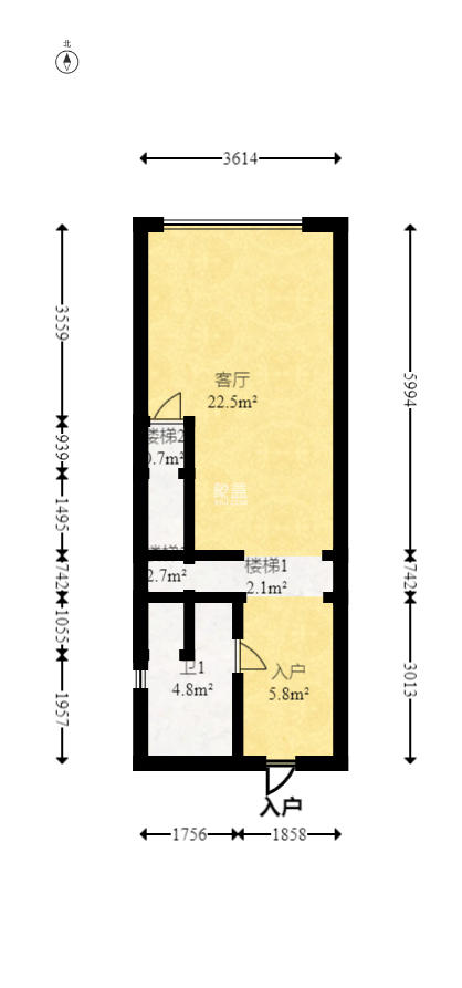 明昇壹城（明昇时代广场）三期  2室1厅1卫    65.0万室内图1