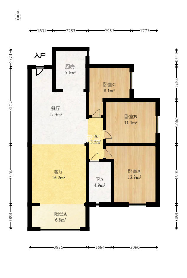 中建嘉和城  3室1厅1卫   86.80万