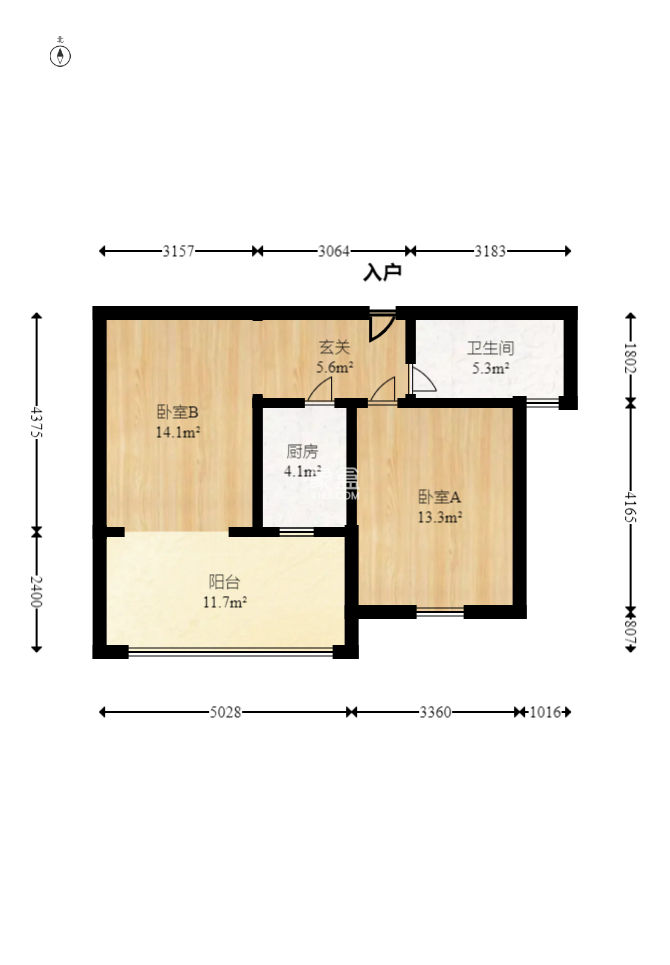 中信文化廣場（中信新城二期）  1室1廳1衛(wèi)   45.00萬