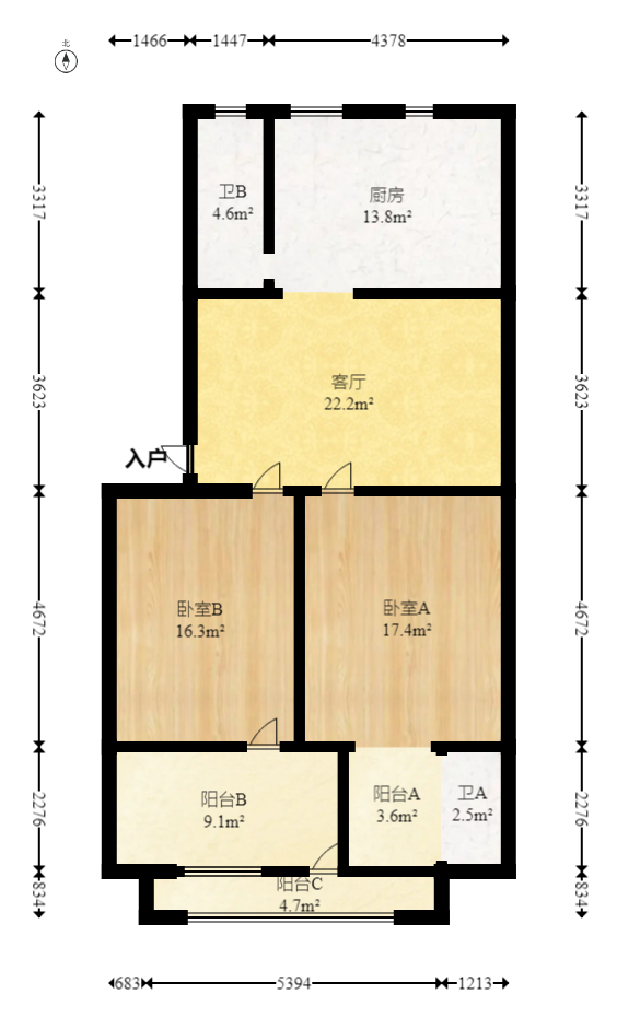 桂花楼(桂花大厦)  2室2厅1卫    60.0万 桂花楼(桂花大厦)  2室2厅1卫    60.0万户型图