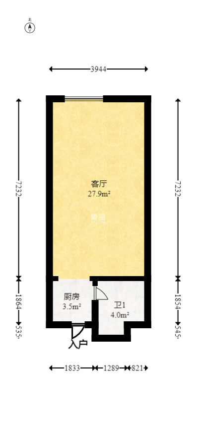 北辰三角洲E5区  2室1厅1卫   110.00万