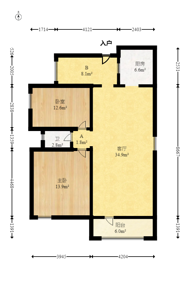 松雅湖金岸  2室2厅1卫    72.0万 松雅湖金岸  2室2厅1卫    72.0万户型图