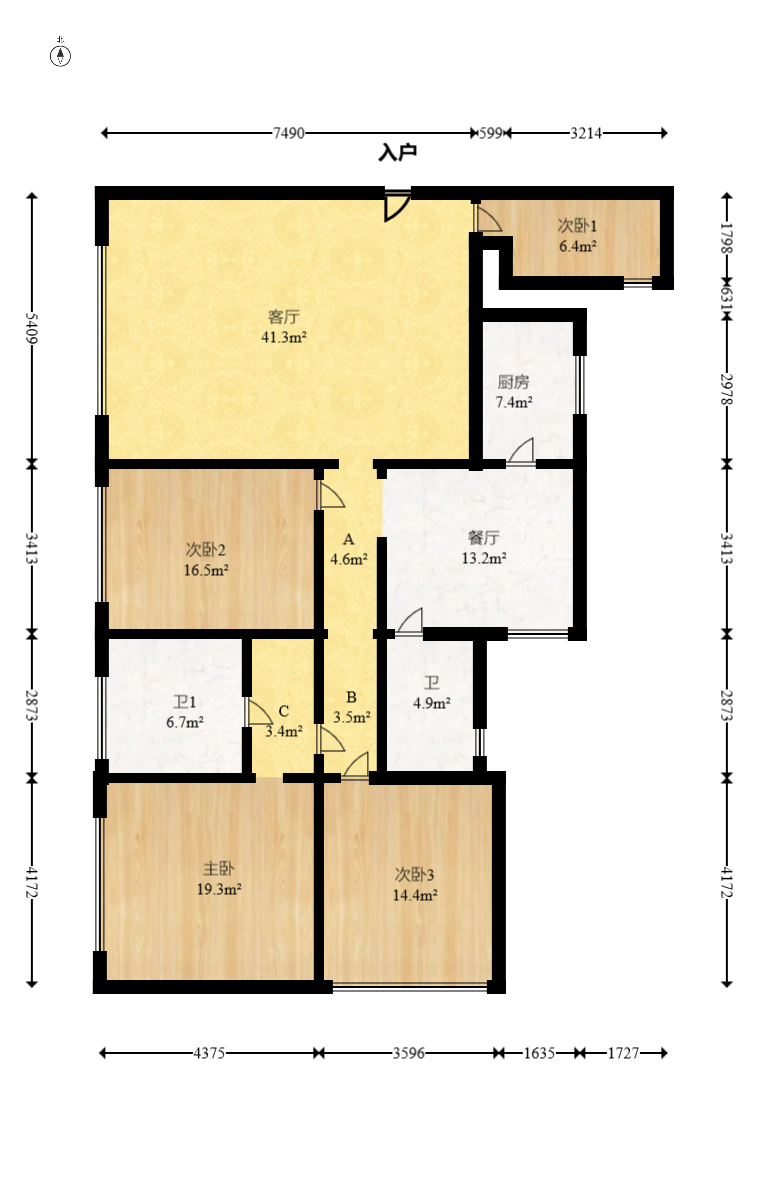 智邦家园  4室2厅2卫    115.0万 智邦家园  4室2厅2卫    115.0万户型图