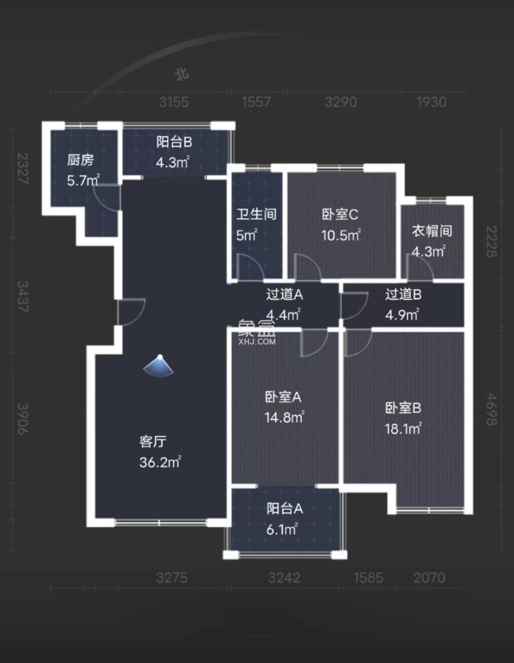 颐景园  3室2厅2卫   58.00万