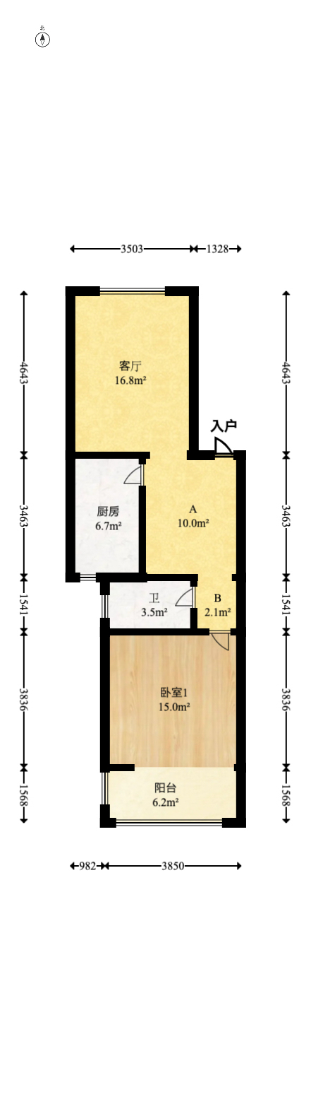 星城名典  5室1厅2卫   87.00万室内图1
