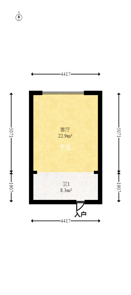 中国铁建洋湖壹品（中国城建家园）  1室1厅1卫   33.80万
