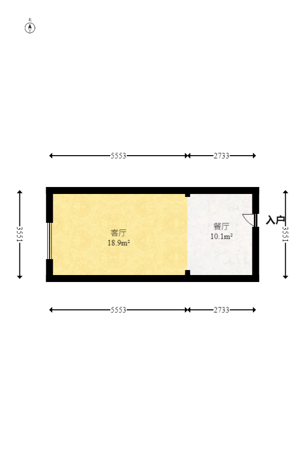 新城悦隽  1室1厅1卫    22.0万 新城悦隽  1室1厅1卫    22.0万户型图