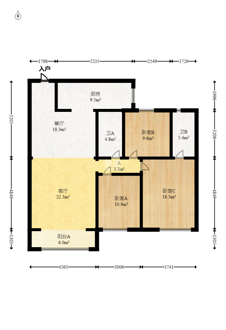 碧桂园南城首府（东宸林海）  3室2厅2卫   88.00万