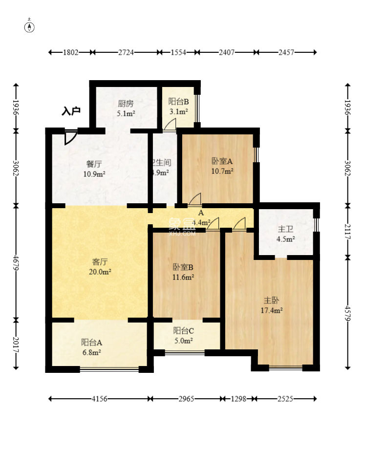 中建芙蓉嘉苑  3室2厅2卫    136.97万