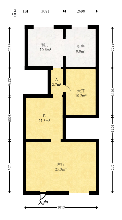 华润桃源里  5室3厅1卫   200.00万室内图1