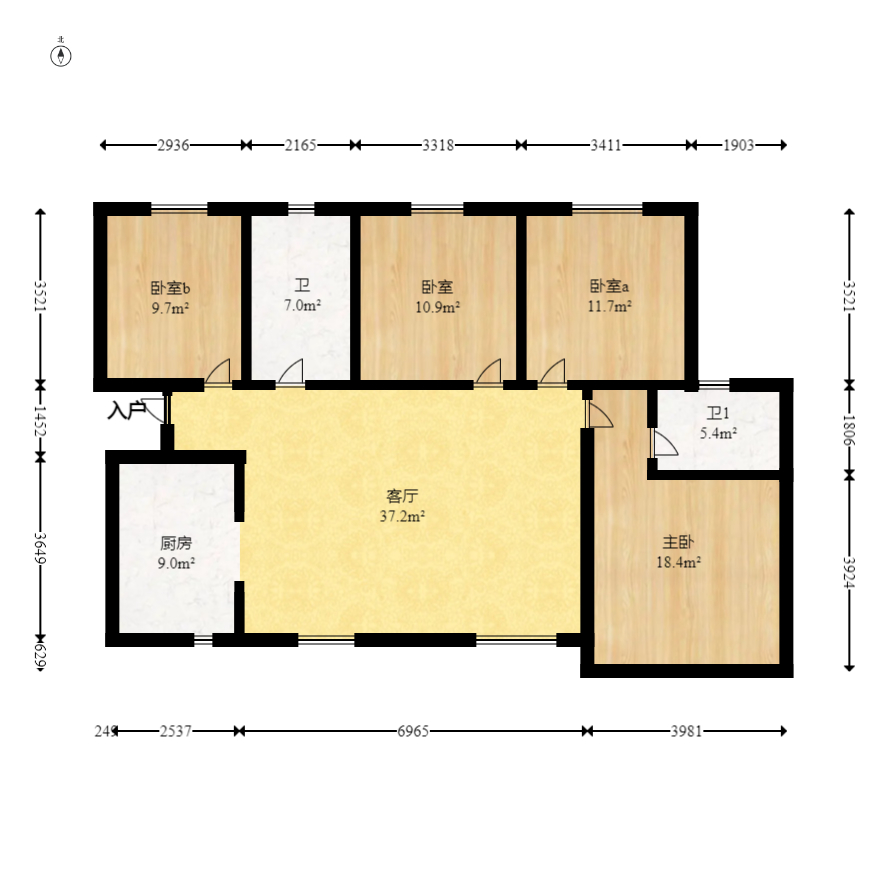 山水湾  3室2厅1卫    75.0万 山水湾  3室2厅1卫    75.0万户型图