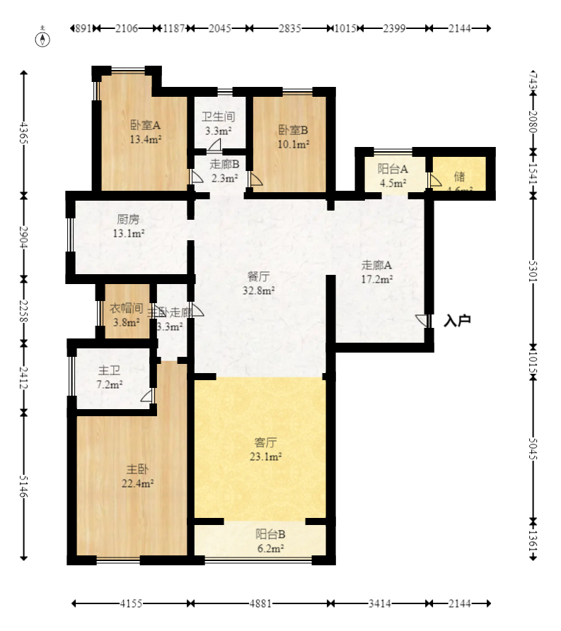 怡和山庄  4室2厅2卫    156.0万 怡和山庄  4室2厅2卫    156.0万户型图