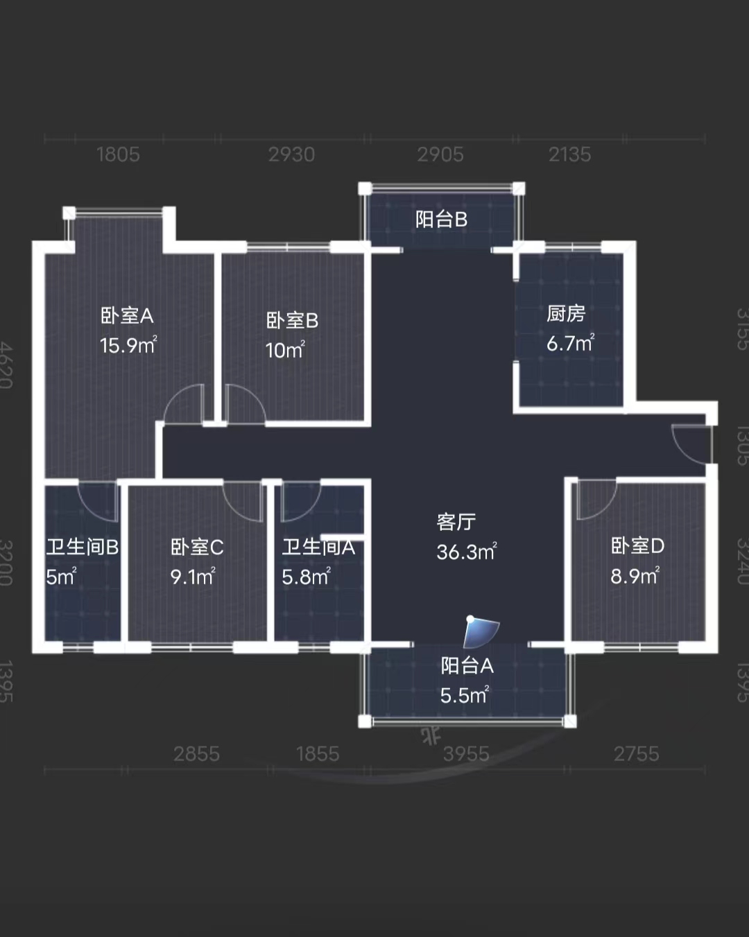 中建江湾壹号  4室2厅2卫   78.00万