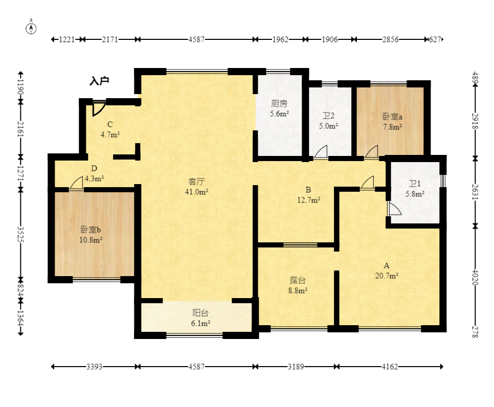 大汉汉园  6室3厅2卫    160.0万 大汉汉园  6室3厅2卫    160.0万户型图