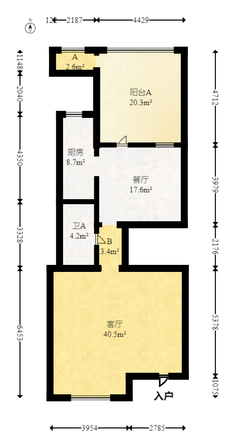 美洲故事  5室2厅3卫   650.00万室内图1