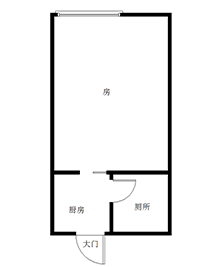 新华联状元华府  1室1厅1卫   45.80万室内图1