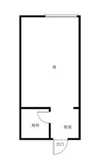 新华联状元华府  1室1厅1卫   37.00万室内图