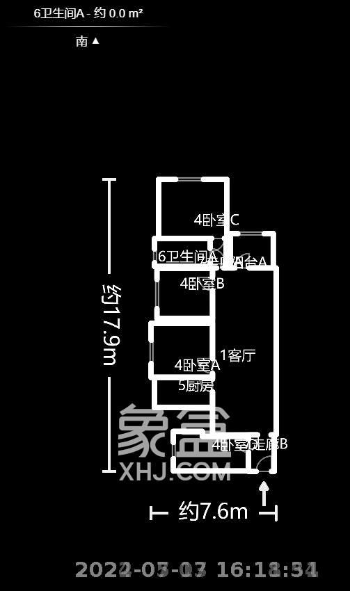悦湖山 3室2厅1卫 2600.00元/月 悦湖山 3室2厅1卫 2600.00元/月室内图