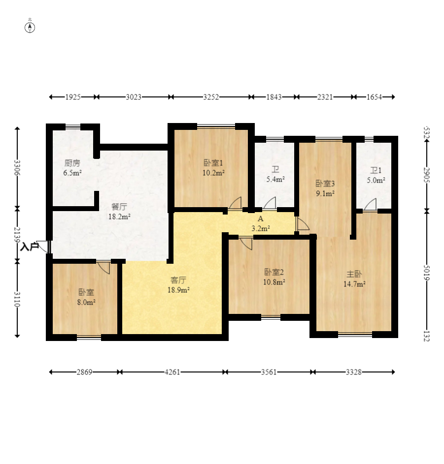 筑梦星园 4室2厅2卫 85.0万 筑梦星园 4室2厅2卫 85.0万户型图
