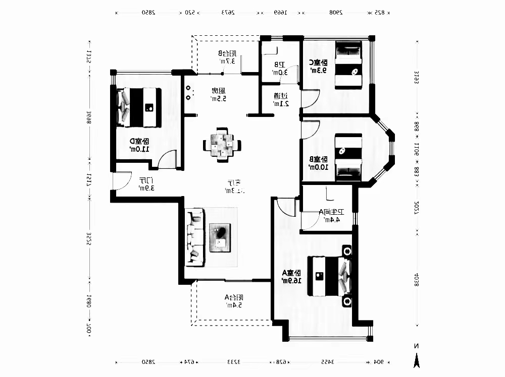 翡翠公园(北大资源)  4室2厅2卫    66.8万 翡翠公园(北大资源)  4室2厅2卫    66.8万室内图