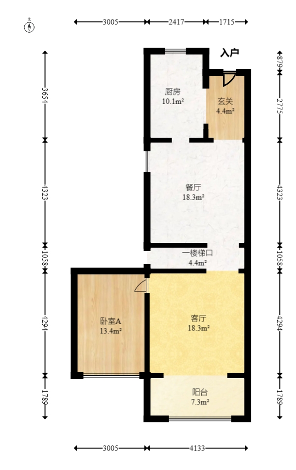 邦盛水岸御园  3室2厅2卫   99.90万室内图1