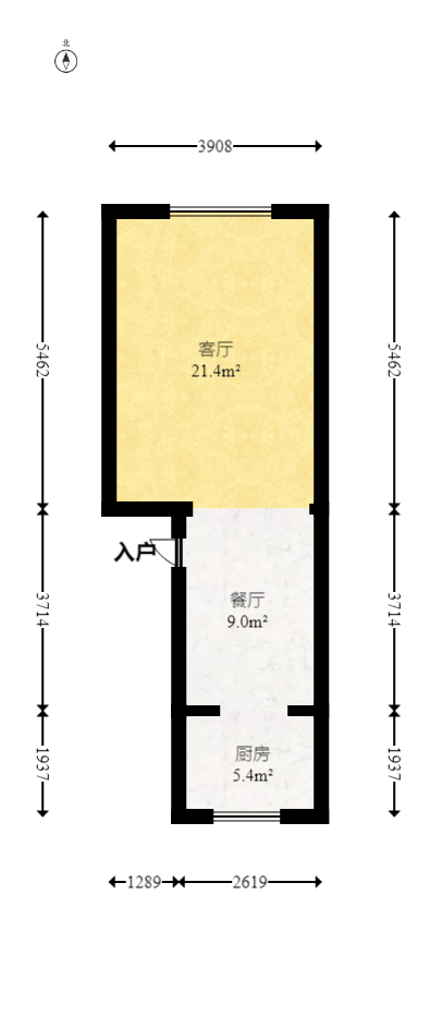 山水湾  3室2厅1卫   45.80万室内图1
