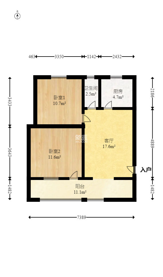 湖南醫(yī)大附二院紅旗區(qū)宿舍  2室1廳1衛(wèi)   42.00萬