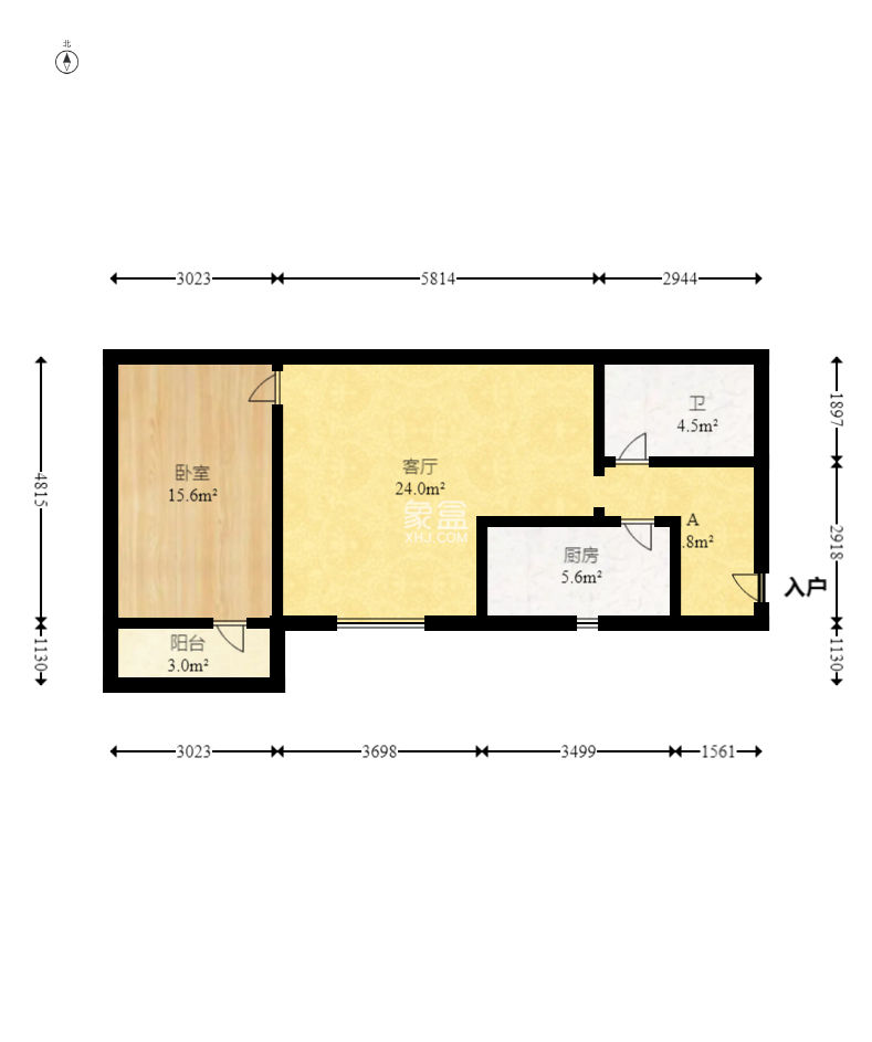 上峰苑（兰亭玥岛）  1室1厅1卫    45.0万