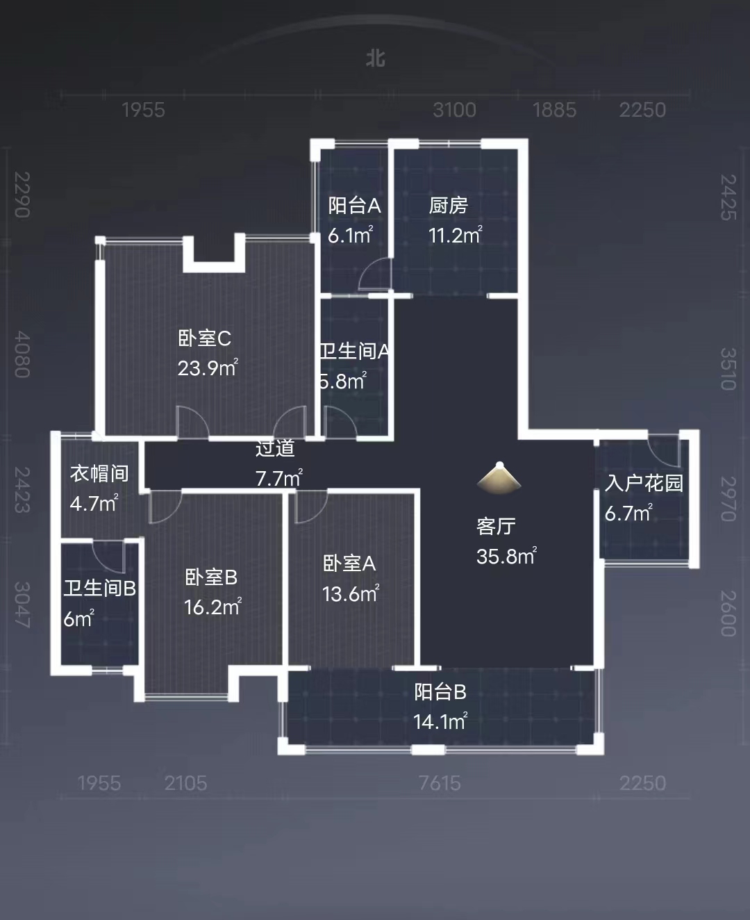 金水湾  4室2厅2卫   98.00万