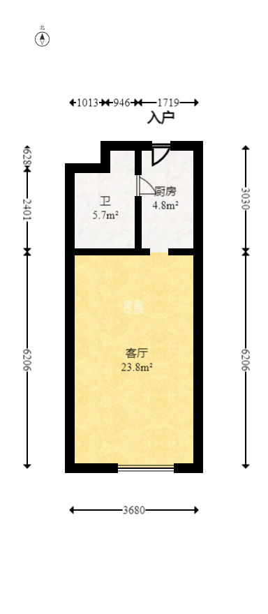 华润琨瑜府  2室1厅1卫    52.0万