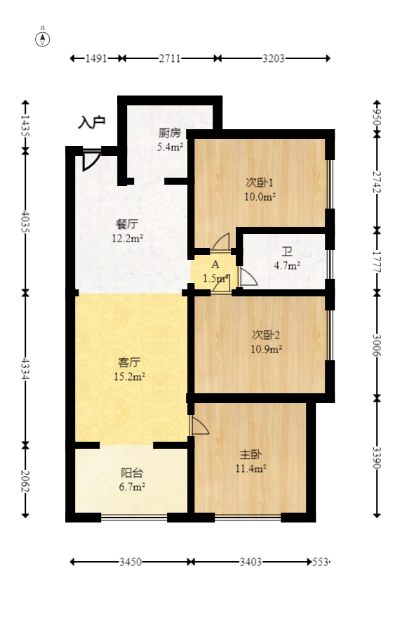 方略城市广场  3室2厅1卫    82.0万 方略城市广场  3室2厅1卫    82.0万户型图