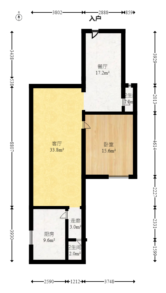 东业苹果社区 4室2厅2卫 72.8万 东业苹果社区 4室2厅2卫 72.8万户型图