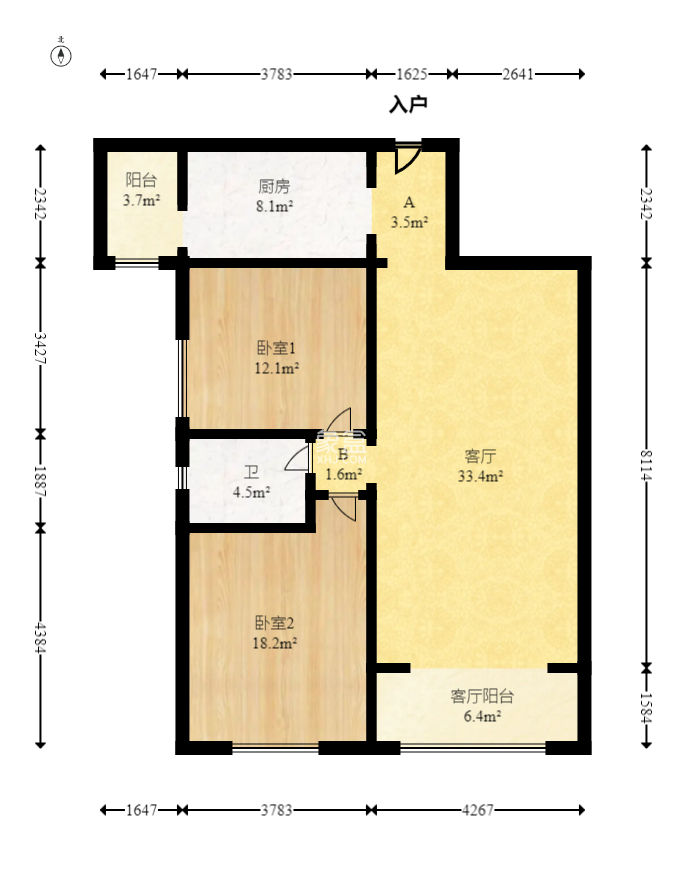 长沙欧洲城  2室2厅1卫   88.00万