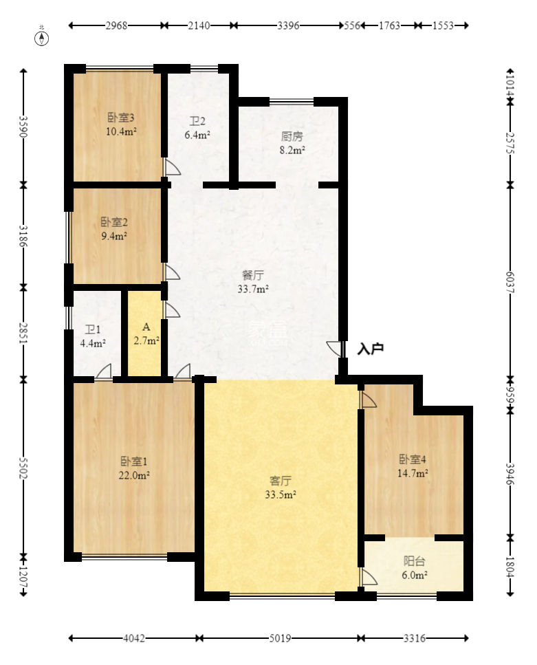 建发央玺（建发泱玺雅苑）  4室2厅2卫   295.00万