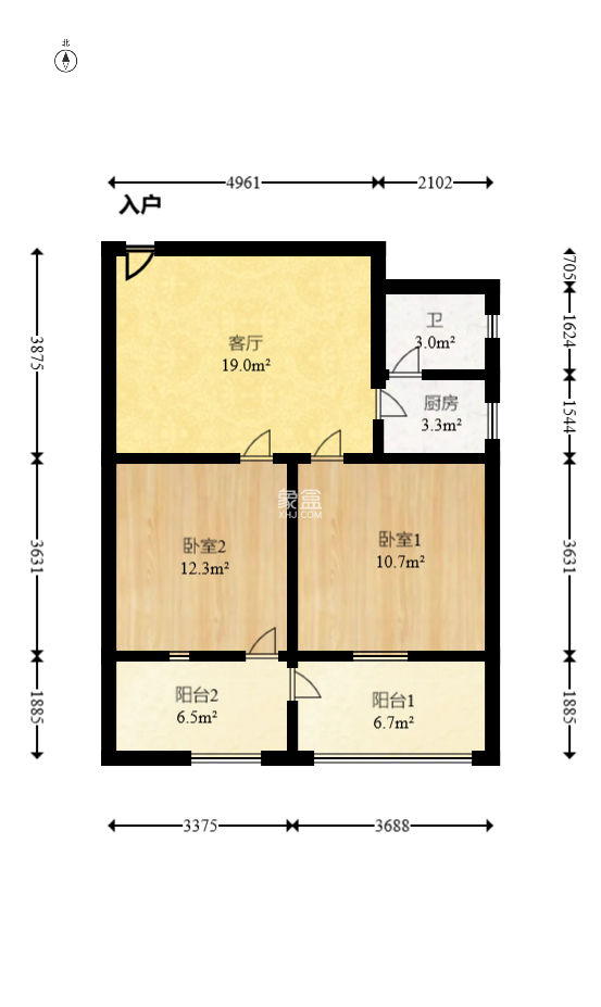 东进小区  2室2厅1卫   39.60万
