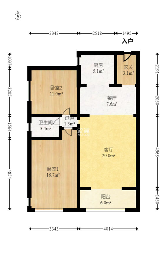 盛騰學(xué)林西岸  2室2廳1衛(wèi)   60.00萬