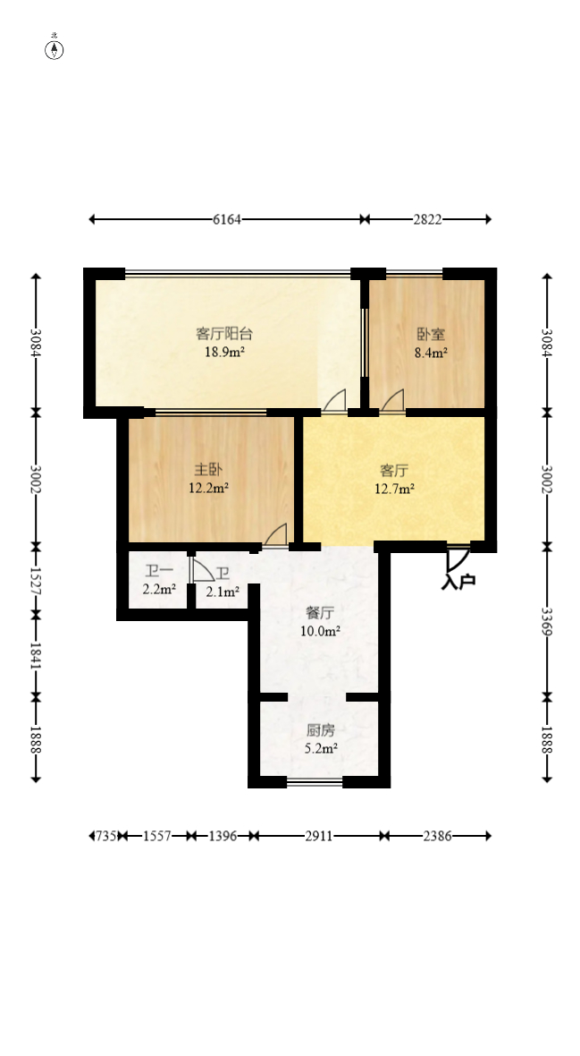 星沙汽配城(大塘村农机市场) 3室2厅1卫 29.2万 星沙汽配城(大塘村农机市场) 3室2厅1卫 29.2万户型图