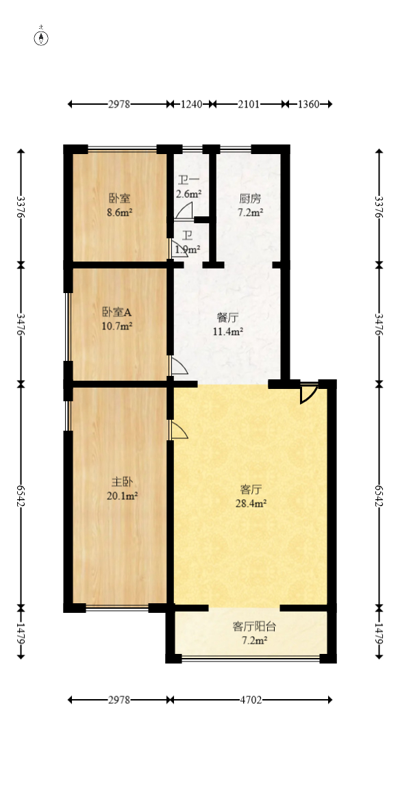 湘绣城  3室2厅1卫    49.9万 湘绣城  3室2厅1卫    49.9万户型图