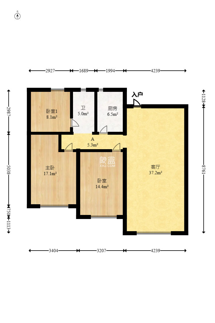 星城春晓  3室2厅1卫    90.0万