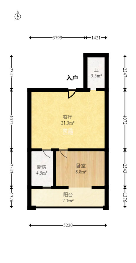都市家园  1室1厅1卫   40.00万