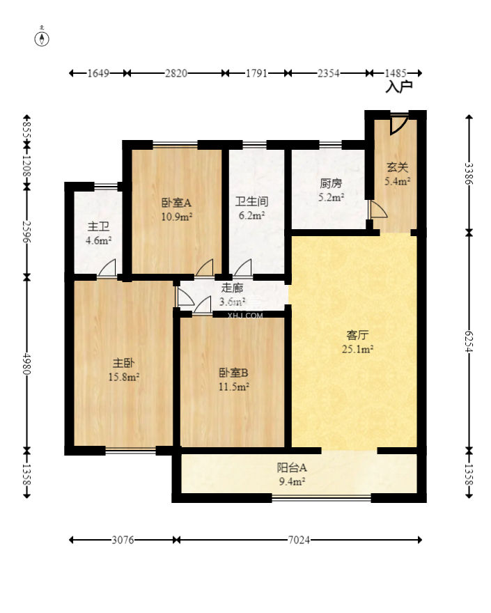 大唐印象二期御府  3室2厅2卫   96.00万