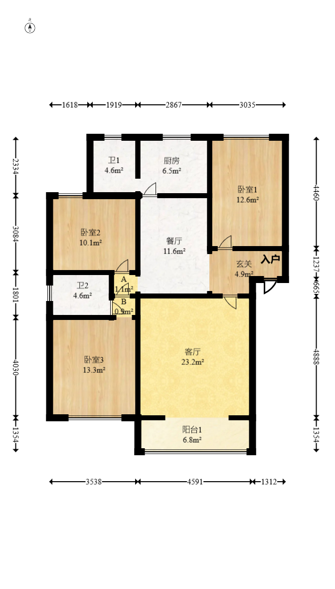 湘樟园小区(湘樟家园)  3室2厅2卫    48.0万 湘樟园小区(湘樟家园)  3室2厅2卫    48.0万户型图