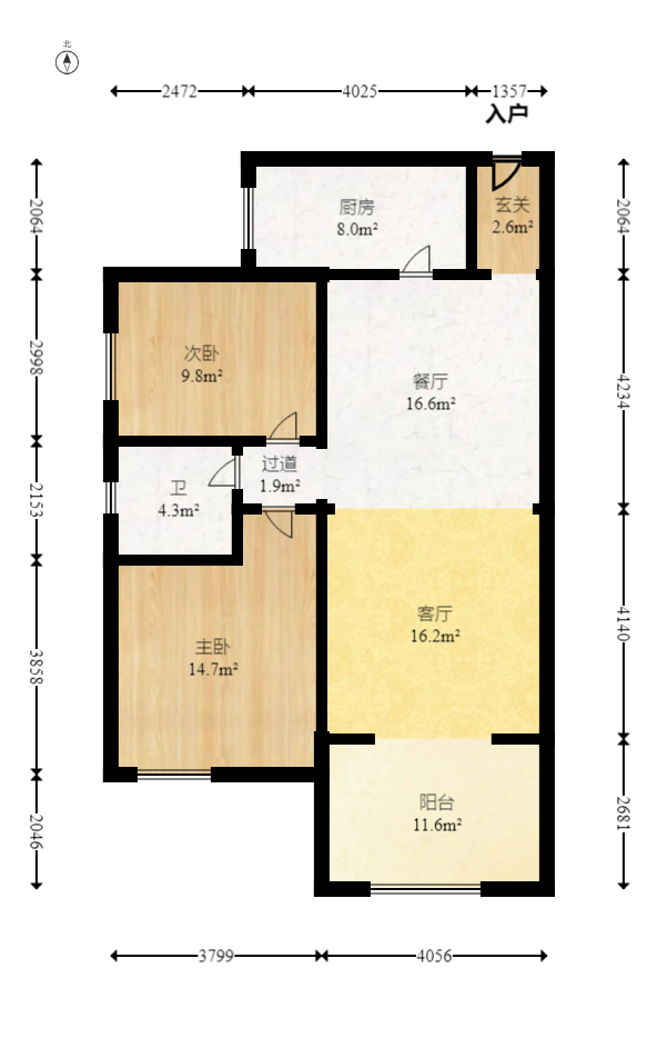 中鼎江岸花城  2室2厅1卫    42.8万 中鼎江岸花城  2室2厅1卫    42.8万户型图