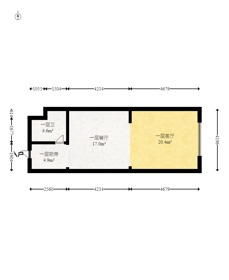 荣悦台  1室1厅1卫    38.0万 荣悦台  1室1厅1卫    38.0万户型图