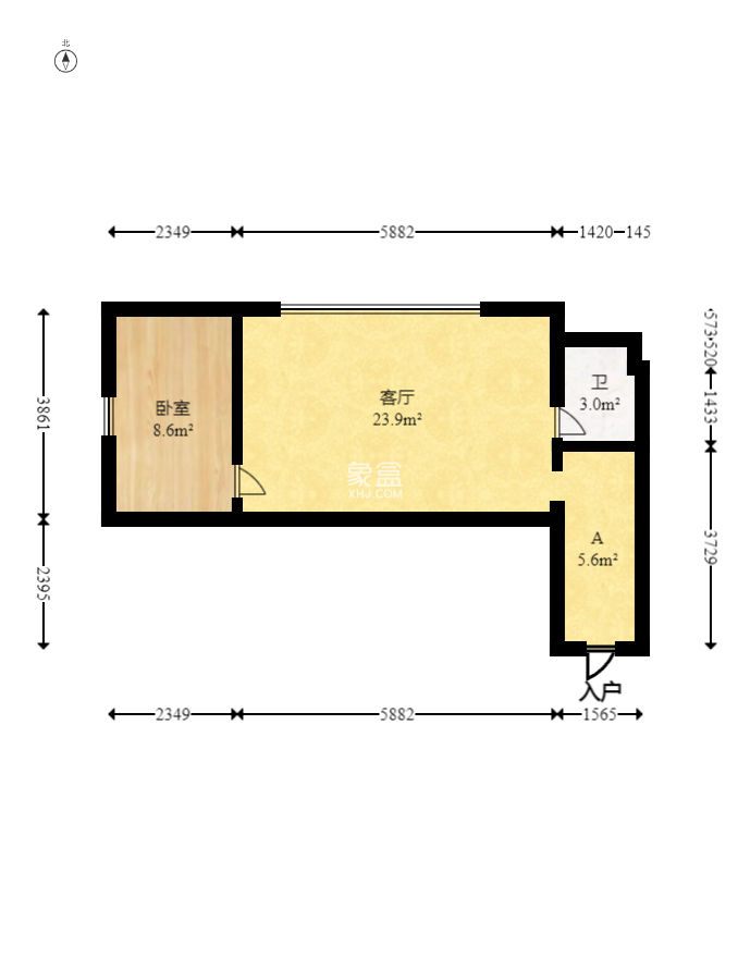 未来漫城  1室1厅1卫   52.00万