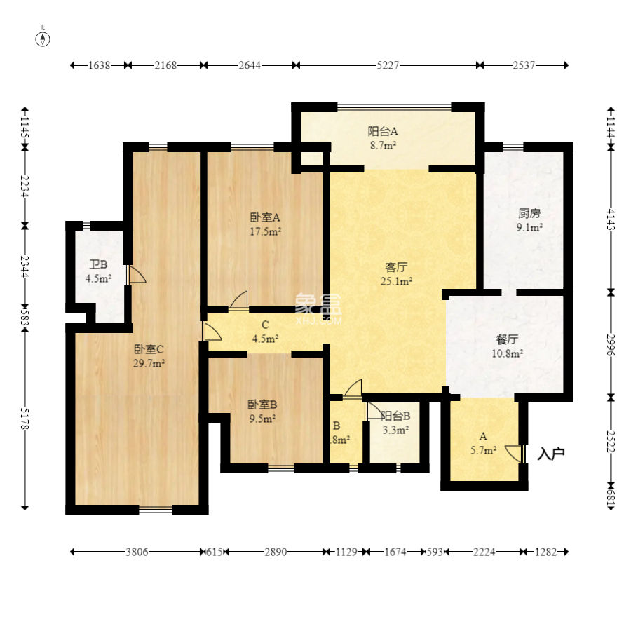 海洋半岛（月珑湾）  3室2厅2卫    156.0万