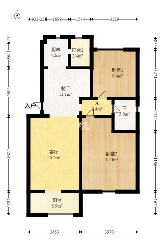 湘翰御舍  2室2廳1衛(wèi)   70.00萬(wàn)