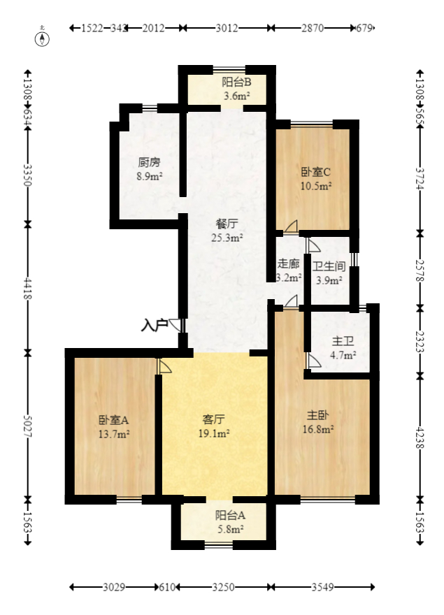 长沙美的梧桐庄园  0室0厅0卫   135.00万室内图1